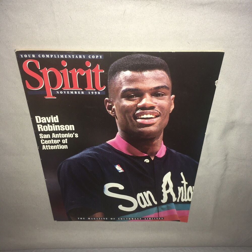 NBA Magazine David Robinson Spirit Official Magazine Southwest Airlines 1990